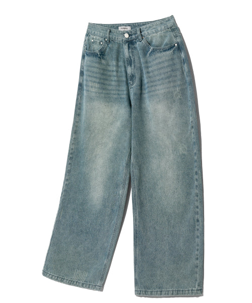 FILLUMINATE incision Washed Denim Pants