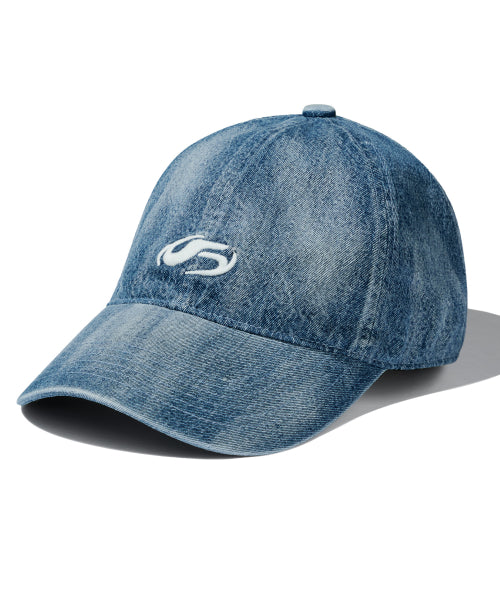 FILLUMINATE Symbol Logo Washed Denim Ball Cap