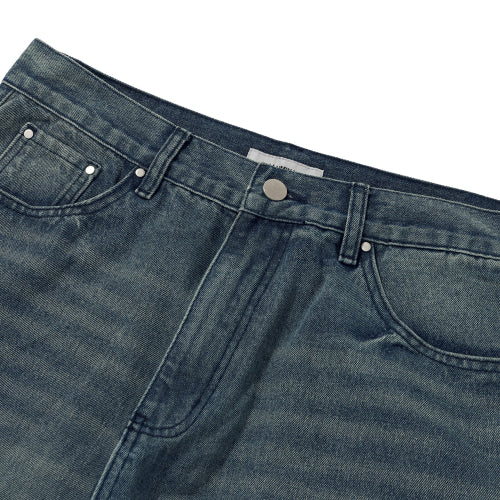 FILLUMINATE Damaged washed denim pants