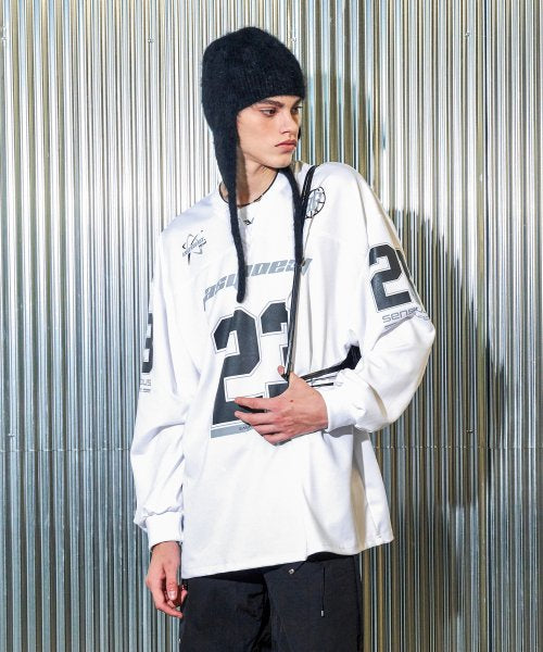 EASY NO EASY Long Sleeve Football Jersey